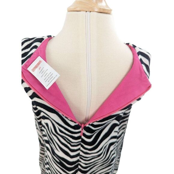 Gymboree Girl’s Black Zebra Print Sleeveless Cotton Shift Dress Size 4T - Picture 2 of 7